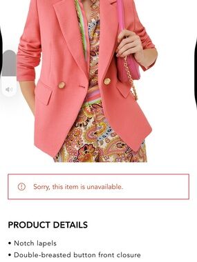 MARELLA Coral Pink Double-Breasted Blazer